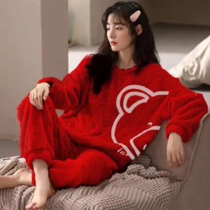 Red Bear Pj Set