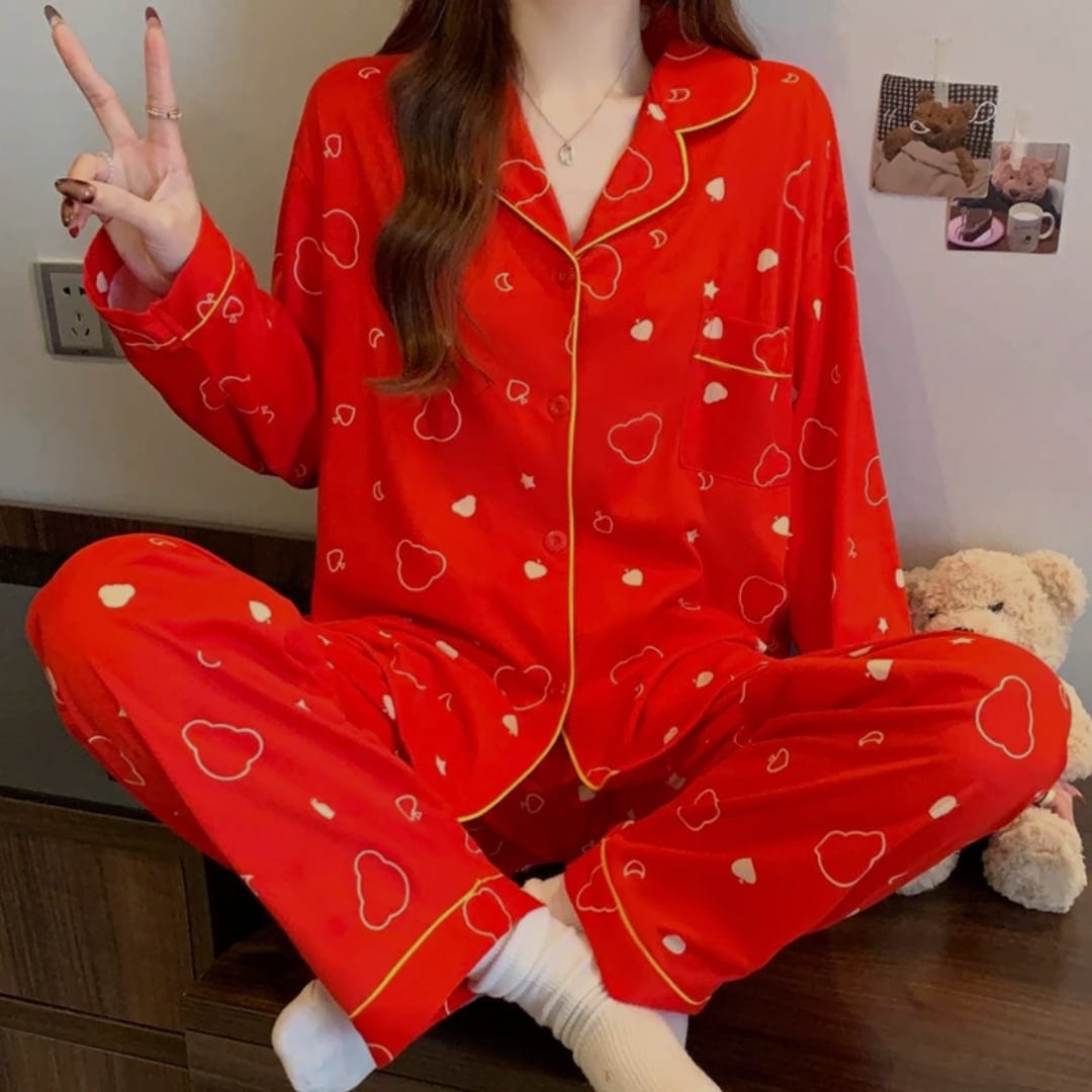 Cherry Heart Pj Set - Image 2