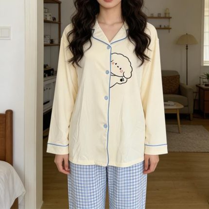 Poodle Print PJ Set